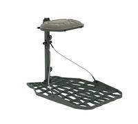 NOVIX Echo Lightweight Hang On Tree Stand - Cast Aluminum Platform Lock On Tree Stand, Adjustable Seat - Hunting Tree Stands & Accessories. USA Made, OD Green