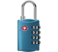 NOVLOCK TSA Approved Luggage Lock - Suitcase Padlock with 4-Digit Security - TSA Travel Padlock for Suitcases, Backpacks, Cases, Bags - 1-Pack, Blue