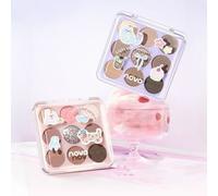 NOVO - Fingertip Magic 9-Color Eyeshadow Palette - 3 Types 02# Malted Milk Tea - 8.2g