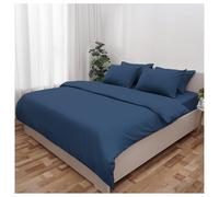Novo Home Emperor Duvet Cover Set Dark Blue - Soft Microfibre Quilt Cover with 2 Pillowcases | Durable, Easy Care Emperor Bedding for Modern Bedroom Comfort