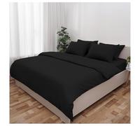 Novo Home King Size Duvet Cover Set Black - Soft Microfibre Quilt Cover & 2 Pillowcases | Soft, Durable, Easy Care King Size Bedding for Modern Bedroom Comfort