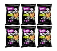 Novo Nutrition Protein Hots - Kickin' Sour Cream & Chilli (6 x 45 g) | Healthy Savoury Snack | High Protein & Fibre | 1 Box of 6 Pack | Low-Calorie, Low Fat | Eat On-The-Go | 93 Calories Per Serving