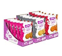 Novo Nutrition | Protein Pops | Healthy Savoury Snack with High Protein, Low Sugar and High Fibre | 3 x (6 x 45g) | Sweet Chilli, Salt and Pepper, BBQ