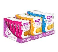 Novo Nutrition | Protein Pops | Healthy Savoury Snack with High Protein, Low Sugar and High Fibre | 3 x (6 x 45g) | Sweet Chilli, Cheese and Jalapeño, Salt and Vinegar