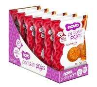 Novo Nutrition | Protein Pops | Healthy Savoury Snack with High Protein, Low Sugar and High Fibre | Pack of 6 x 45g (Barbeque)