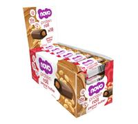 Novo Nutrition Protein Rolls | High Protein Roll Bar, Low Sugar, Healthy Snack, Protein Bar Alternative | Suitable for Vegetarians | Pack of 18 x 33g (Peanut Butter)