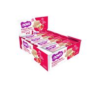 Novo Nutrition Protein Wafer Bars | High Protein Bar, 12g Protein | Protein Bar Alternative | Suitable for Vegetarians | Pack of 12 x 40g (Strawberries & Cream)