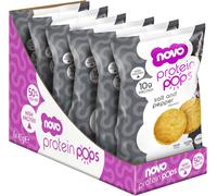 Novo Nutrition | Protein Pops | Healthy Savoury Snack with High Protein, Low Sugar and High Fibre | Pack of 6 x 45g (Salt and Pepper)