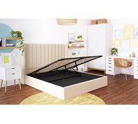 Novo Victoria Fabric Ottoman Bed Frame, King Size Dimensions: 5′ x 6′6″ (150cm x 200cm)