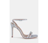 Novo Women's Mckenna Strappy Heeled Sandal in Silver | Size: 6 Novo Silver 6