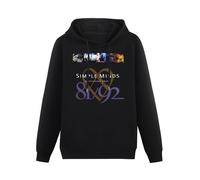 NOVOET Simple Minds Glittering Prize 8192 Men Graphic Hoodies Black