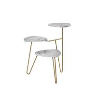 Novogratz Athena Plant Stand White Marble Look