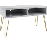 Novogratz Athena TV Stand - White Marble Effect - 1748891COMNUK