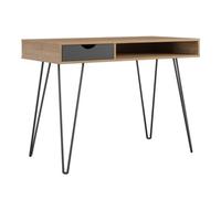 Novogratz Ng Concord Desk With Storage Natural/Black, Brown