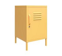 Novogratz Dhp Cache Metal Locker End Table With One Door In Yellow