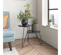 Novogratz Dorel Home Athena Plant Stand In White Marble Look