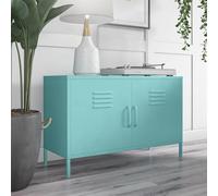 Novogratz Dorel Home Cache Metal Locker Cabinet With 2 Doors Mint