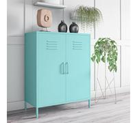 Novogratz Dorel Home Cache Metal Locker With 2 Doors Mint