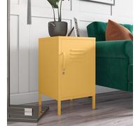 Novogratz Dorel Home Dhp Cache Metal Locker End Table With One Door In Yellow