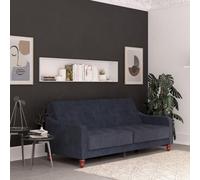 Novogratz Dorel Home Vintage Tufted Sofa Bed In Velvet Blue