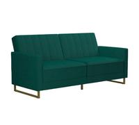 Ng Novogratz Skylar Sofa Bed Velvet Green, Green