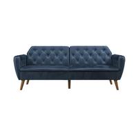 Ng Novogratz Tallulah Memory Foam Futon Blue Velvet, Blue