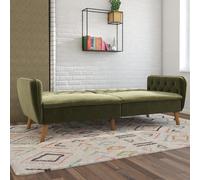 Novogratz Ng Tallulah Memory Foam Futon Green Velvet, Green