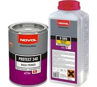 Novol Professional Protect 340 2K Reactive Wash Primer Anti Corrosion Polyvinyl Resin Based Primer 1:1 2 Litres
