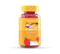 Kids Vitamin D Gummies - 3 Month Supply - 400 IU Vitamin D3 - Alternative to Vitamin D3 Tablets & Spray - Gluten-Free Kids Vitamins for Bones & Teeth - Novomins