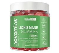 Lions Mane Gummies - 2500mg with Vitamin B6, B12 for Mental Performance - High-Strength Alternative to Lion's Mane Powder - Lion's Mane Mushroom Gummies - Lions Mane Supplement for Adults - Novomins