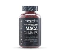 Maca Root Gummies - High Strength Alternative to Maca Powder & Maca Capsules - 2000mg - Made from 100% Peruvian Maca Root Powder with L-Arginine, Vitamin B12 & B6-60 Count - Novomins