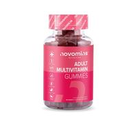 Multivitamin Gummies - with Vitamin C, A, B6, B12, Folic Acid, Zinc - 1-Month Supply - 17 Essential Minerals & Vitamins - Alternative to Multivitamin Tablets for Women & Men - 60 Gummies - Novomins