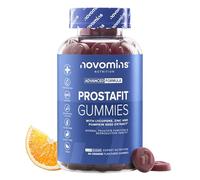 Novomins Prostafit - Men's Gummies Supplement - High Strength Nettle Leaf, Pumpkin Seed, Zinc & Lycopene - Comprehensive Men's Wellness Formula - Vegan - Natural Orange Flavour - 60 Gummies