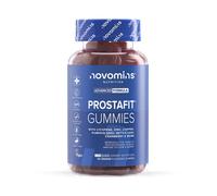 Novomins Prostafit - Men's Gummies Supplement - High Strength Nettle Leaf, Pumpkin Seed, Zinc & Lycopene - Comprehensive Men's Wellness Formula - Vegan - Natural Orange Flavour - 60 Gummies