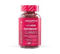 Testosterone Booster Gummies - 1 Month Supply - Testosterone Supplements for Men - Maca Root, Tribulus Terrestris, Vitamin D & Zinc - Testosterone Boosters Supplements - 60 Count Gummies - Novomins