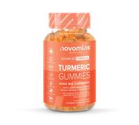 Turmeric Gummies - 4000mg High Strength Turmeric and Ginger Gummies with Curcumin, Black Pepper & Vitamin D - Tumeric Supplements Joint Support -Immunity, Muscle & Bone - Novomins