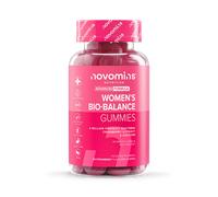 Probiotic Gummies - Women’s Bio-Balance Gummies for Intimate Flora and Gut Health - Advanced Multi-Strain Formulation - Vegan Supplement with Calcium & Cranberry Extract - Made by Novomins