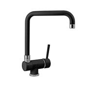 NOVOMIX Single Lever Kitchen Mixer Plados with Folding spout for subwindow - Matt Black