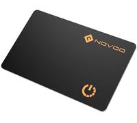 NOVOO Air Tag Card Wallet Tracker, 1.6 mm Slim Smart Card, 6 Years Battery, IP68 Waterproof, Apple Where Is Compatible (iOS Only), Bluetooth Locator for Wallets, Suitcases, Passports, Black