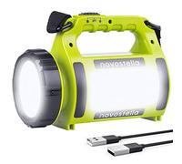 NOVOSTELLA Rechargeable LED Torch, Multi-Functional Camping Light, 2000mAh Waterproof Outdoor Spotlight Searchlight, High Power Beam Flashlight, 650lm Lightweight Lantern