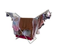 Novostyl Heated Winged Clothes Airer Electric Clothes Dryer Folding Energy-Efficient 50Hz/230W 14m Drying Space Indoor Stable Drying Horse Heated Clothes Dryer Rack Airer 148 x 56 x 92cm