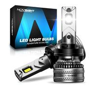 NOVSIGHT H11 LED Headlight Bulbs - 45000LM 200W H11 Headlight Bulbs with Fan, 6500K Cool White Brightness H8/H9 LED Halogen Replacement Conversion Kits, IP68 Waterproof, Pack of 2