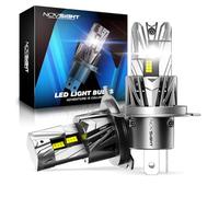 NOVSIGHT H4 LED Headlight Bulb - 32000LM 1:1 Size H4 Headlight Bulb, 800% 6500K Cool White Super Bright Conversion Kit, Plug and Play,IP68 Waterproof,Pack of 2