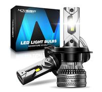 NOVSIGHT H4 LED Headlight Bulbs, 45,000LM, 200W, 6500K Brighter, 2 Pack