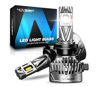NOVSIGHT H7 LED Headlight Bulbs, 40,000LM, 130W, 6500K Brighter, 2 Pack