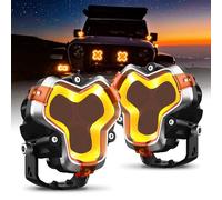 NOVSIGHT Halo Series 3 Inch Offroad LED Pods Spot Flood Beam, 2-Pack