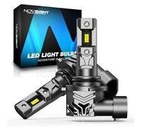NOVSIGHT HB3 LED Headlight Bulb - 120W HB3 9005 Ultra Bright Headlight Bulb 32000LM 6500K Cool White Halogen Replacement, 1:1 Size Plug and Play, Easy Installation, IP68 Waterproof, Pack of 2