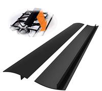 Novsix Silicone Stove Gap Covers, 25 Inch Long 2 Pack Heat Resistant Gap Filler, to Seal gap of Stove Top, Counter, Oven, Dishwasher safe