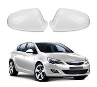 NOVSKI Wing Mirror Cover For Vauxhall Opel Astra J Hatchback/GTC Coupe/Estate 2010-2016,Replacement Left Right Rear Mirror Cover Proof Scratch Resistan Protective Case Car Accessories.,B-White