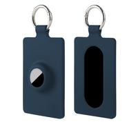 Novstuf Key Card Holder for Tesla Model 3/Y/X/S, Airtag Key Fob Cover Silicone Key Protector Key Chain Keyring Cover Accessories Anti-Lost and Scratch-Resistant for Tesla Model 3/Y/X/S - Blue